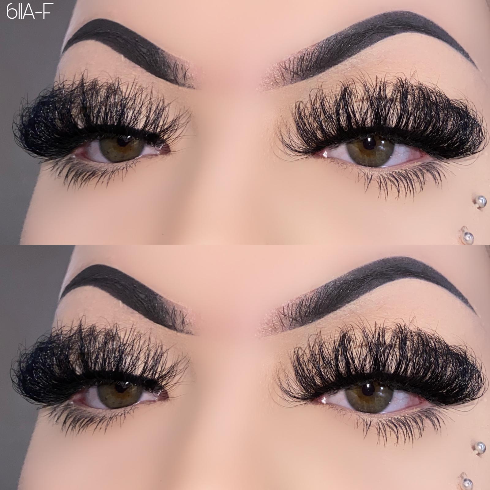 25mm fluffy mink lashes 611A-F