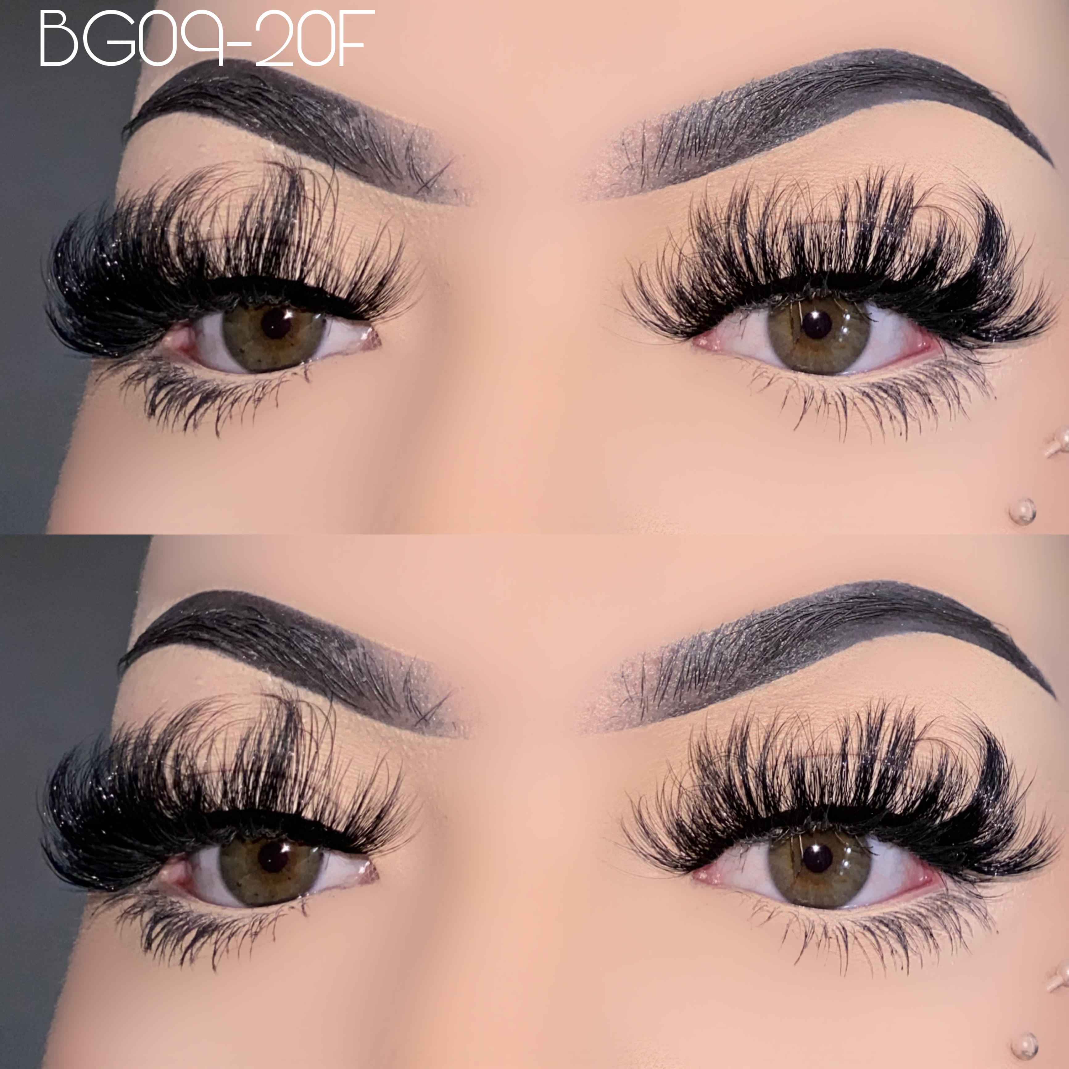20mm fluffy faux mink lashes BG09-20F
