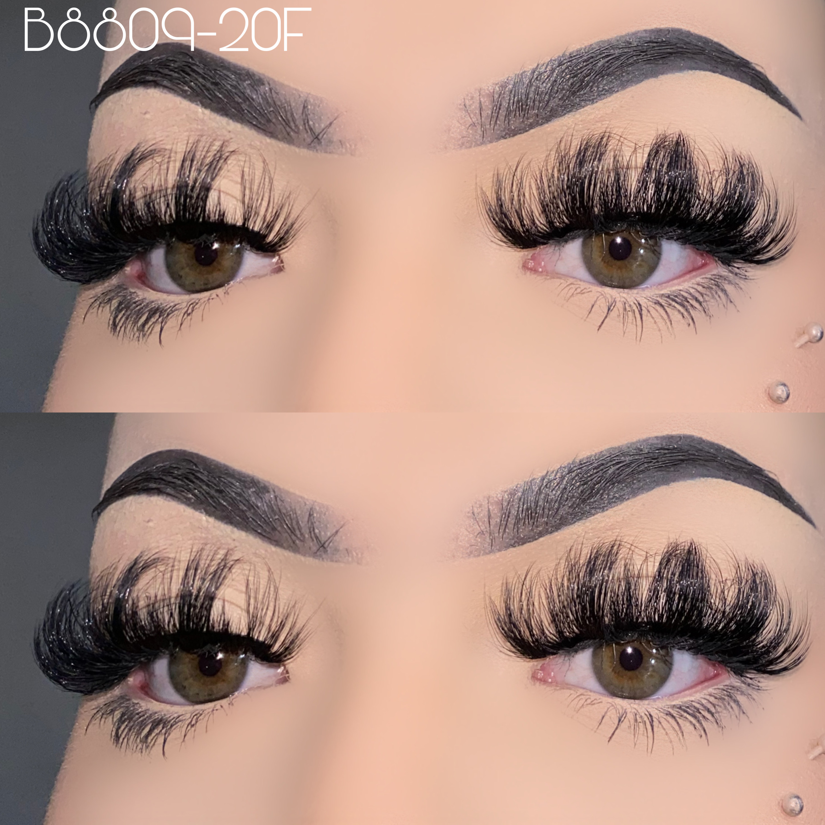 20mm fluffy faux mink lashes B8809-20F
