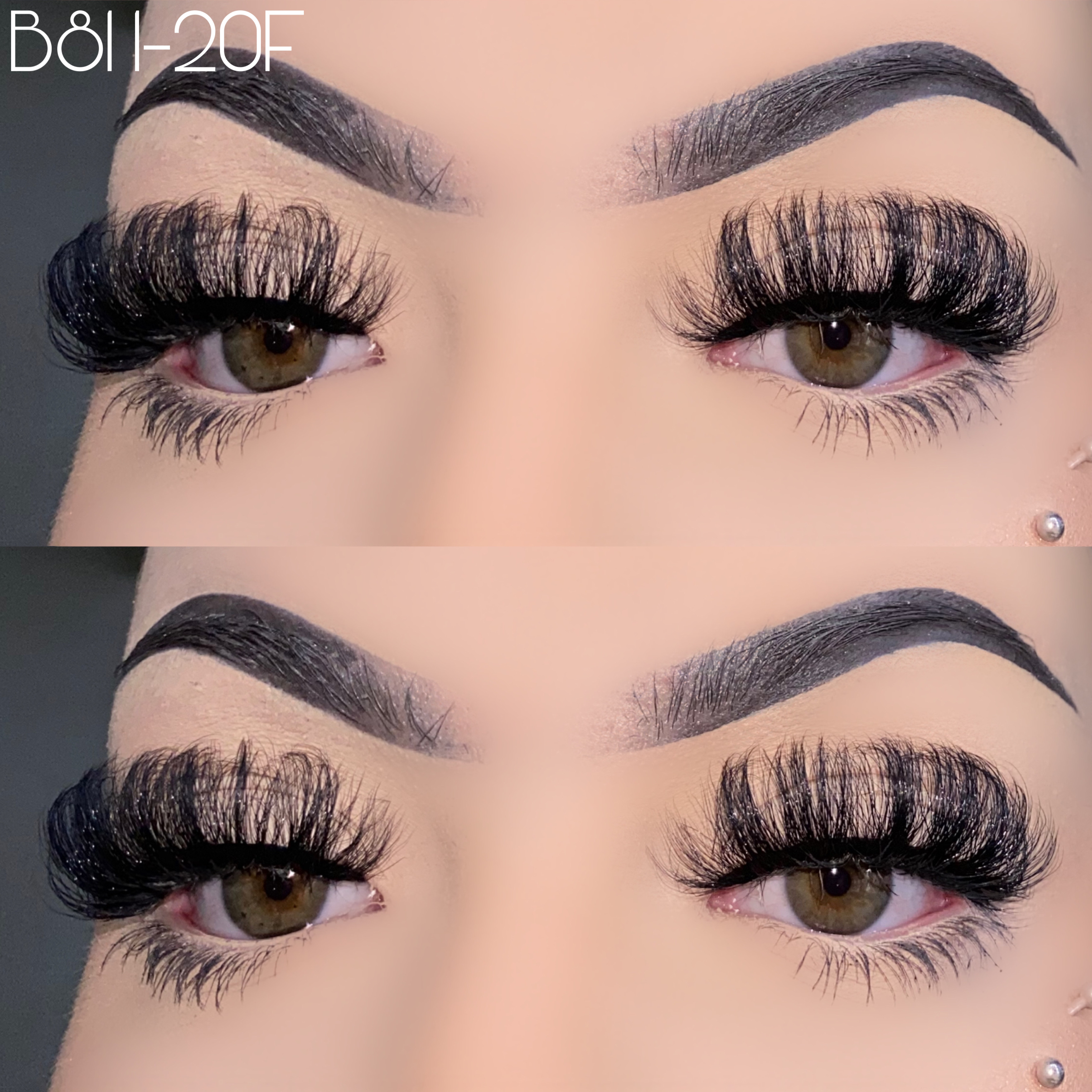 20mm fluffy faux mink lashes B811-20F