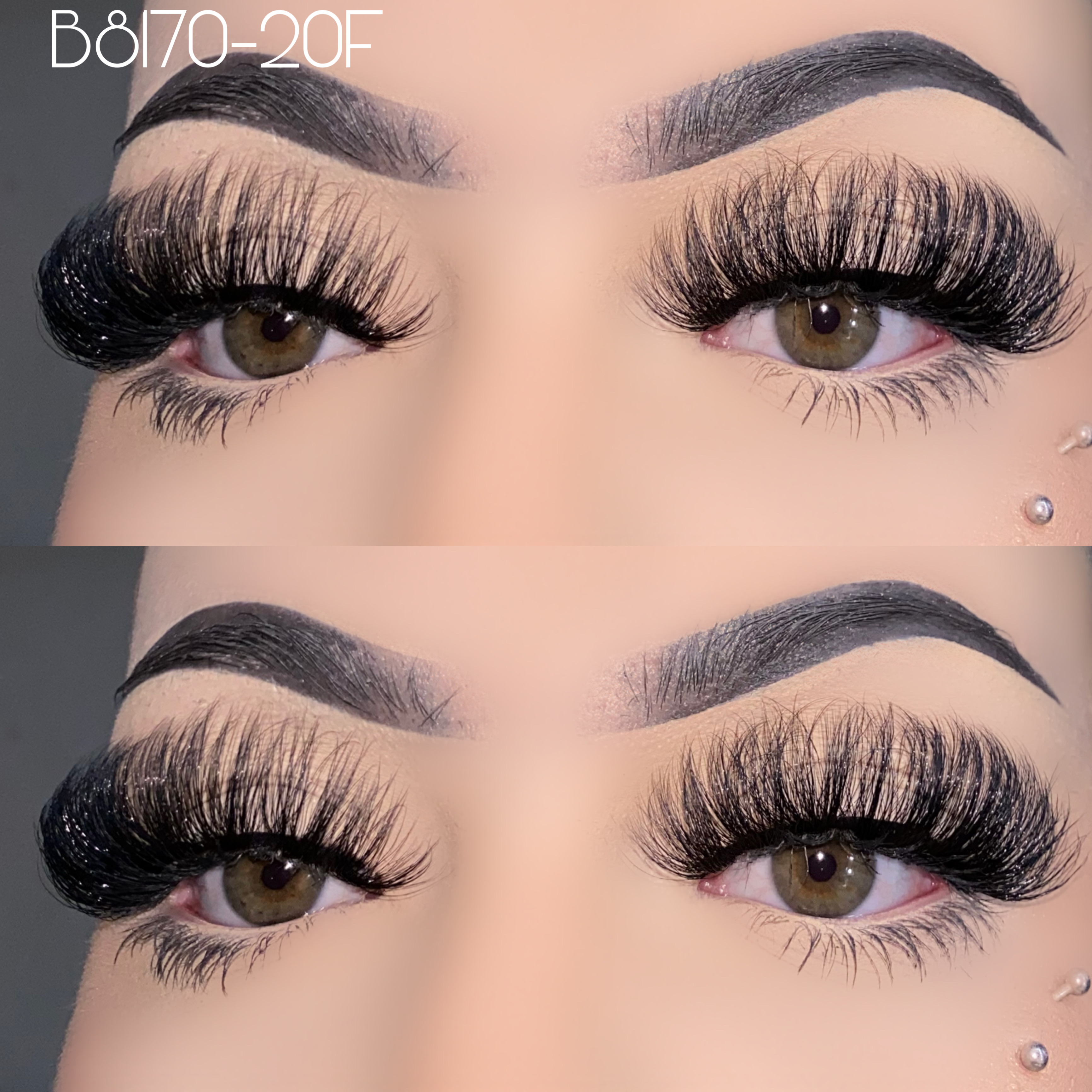 20mm fluffy faux mink lashes B8170-20F