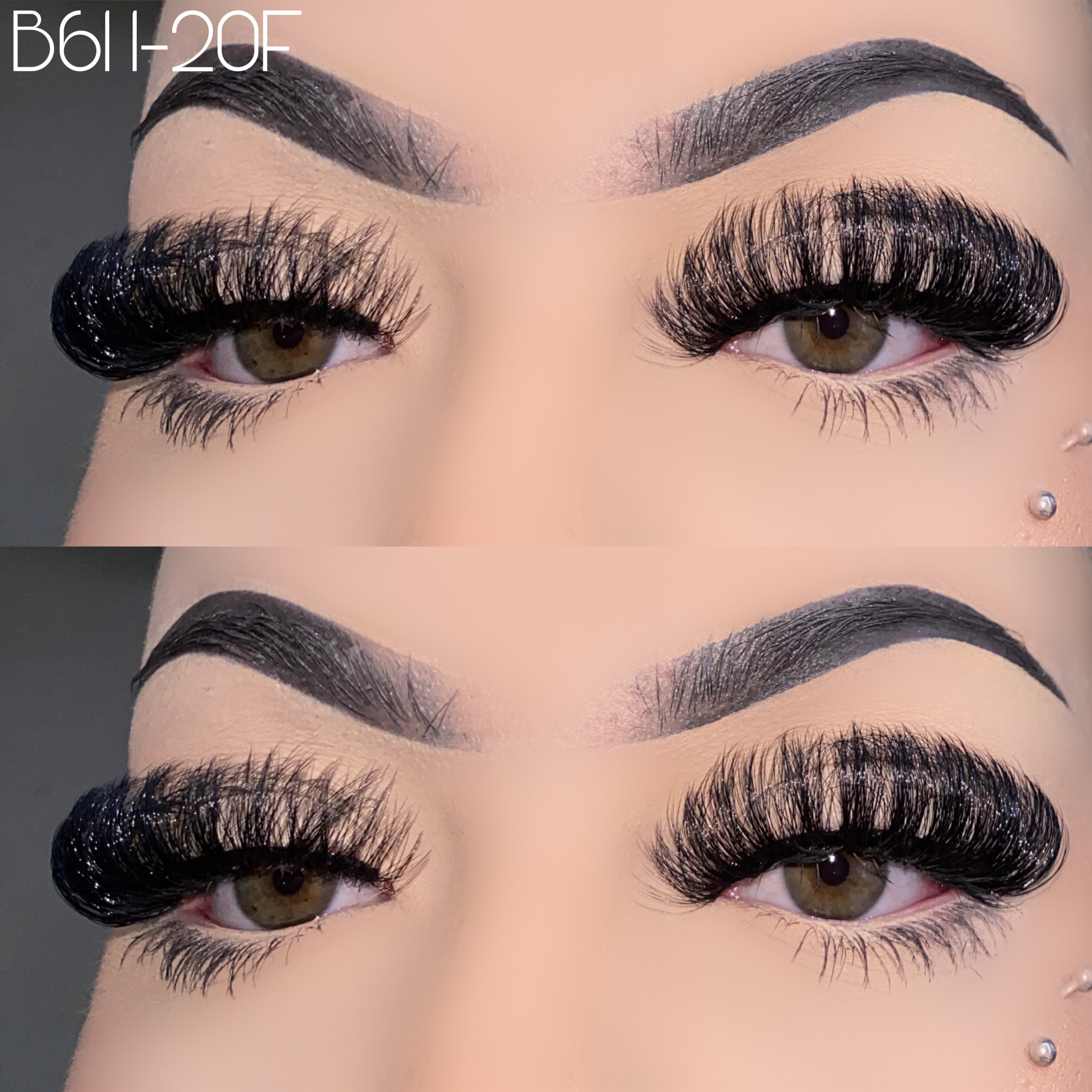 20mm fluffy faux mink lashes B611-20F