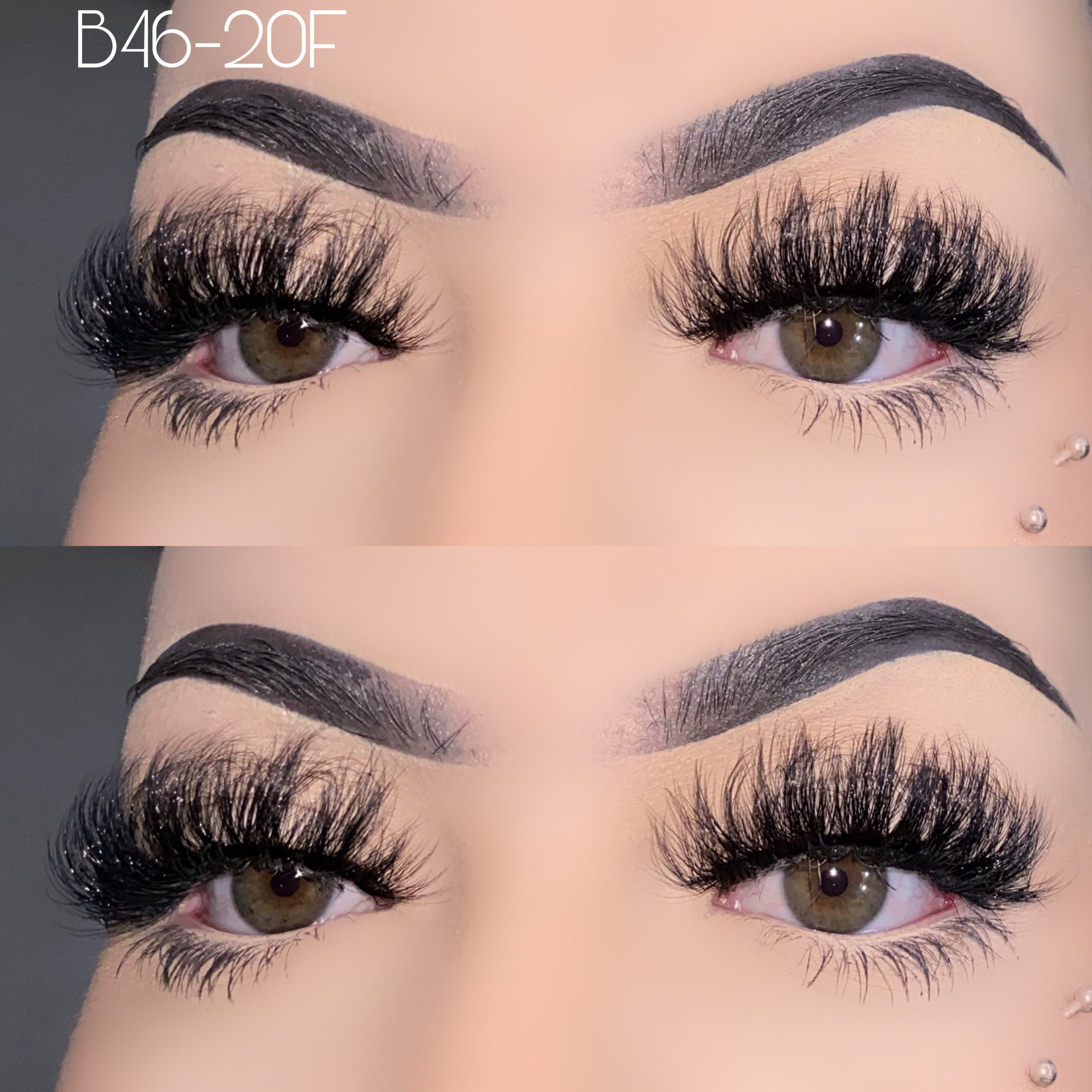 20mm fluffy faux mink lashes B46-20F