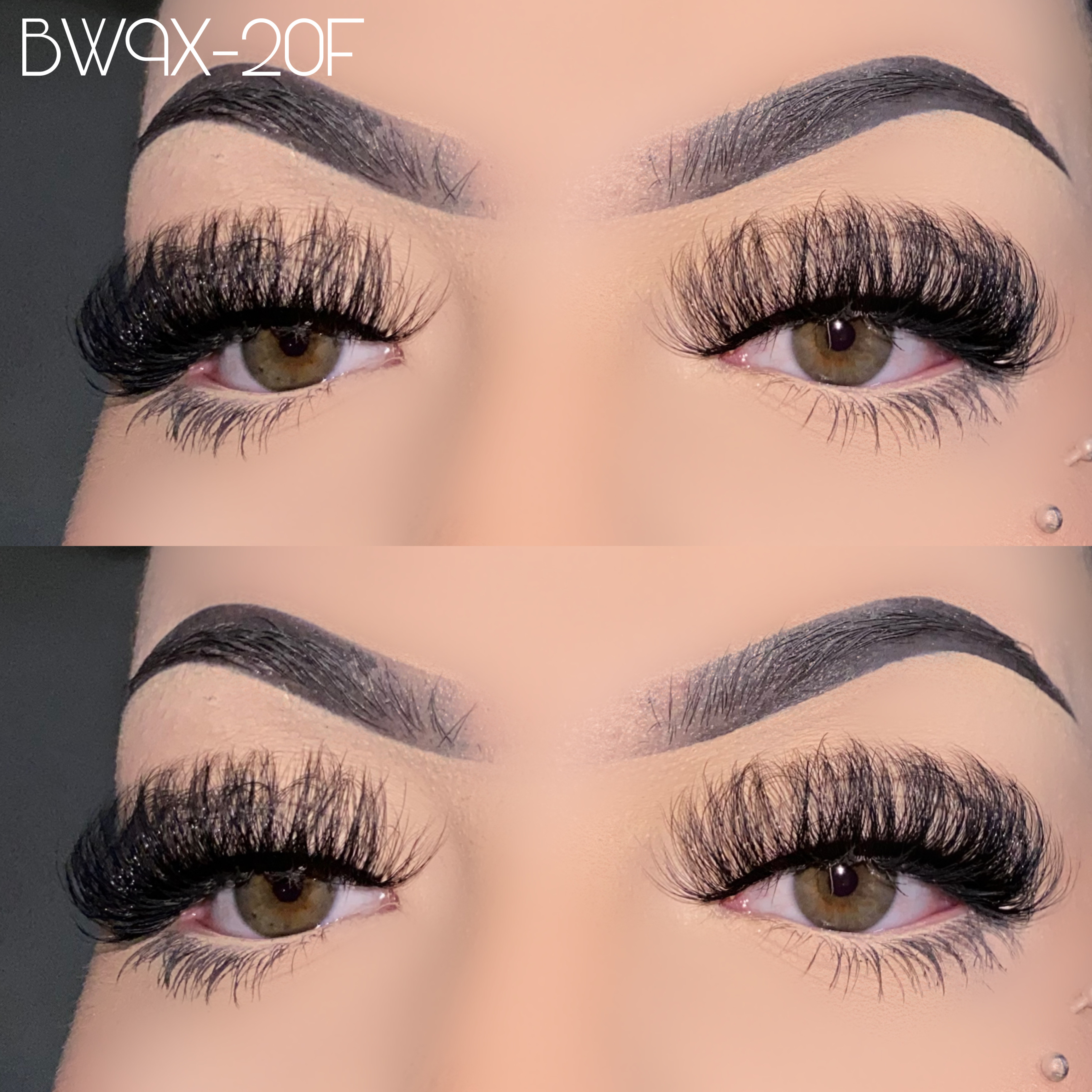 20mm fluffy faux mink lashes BW9X-20F