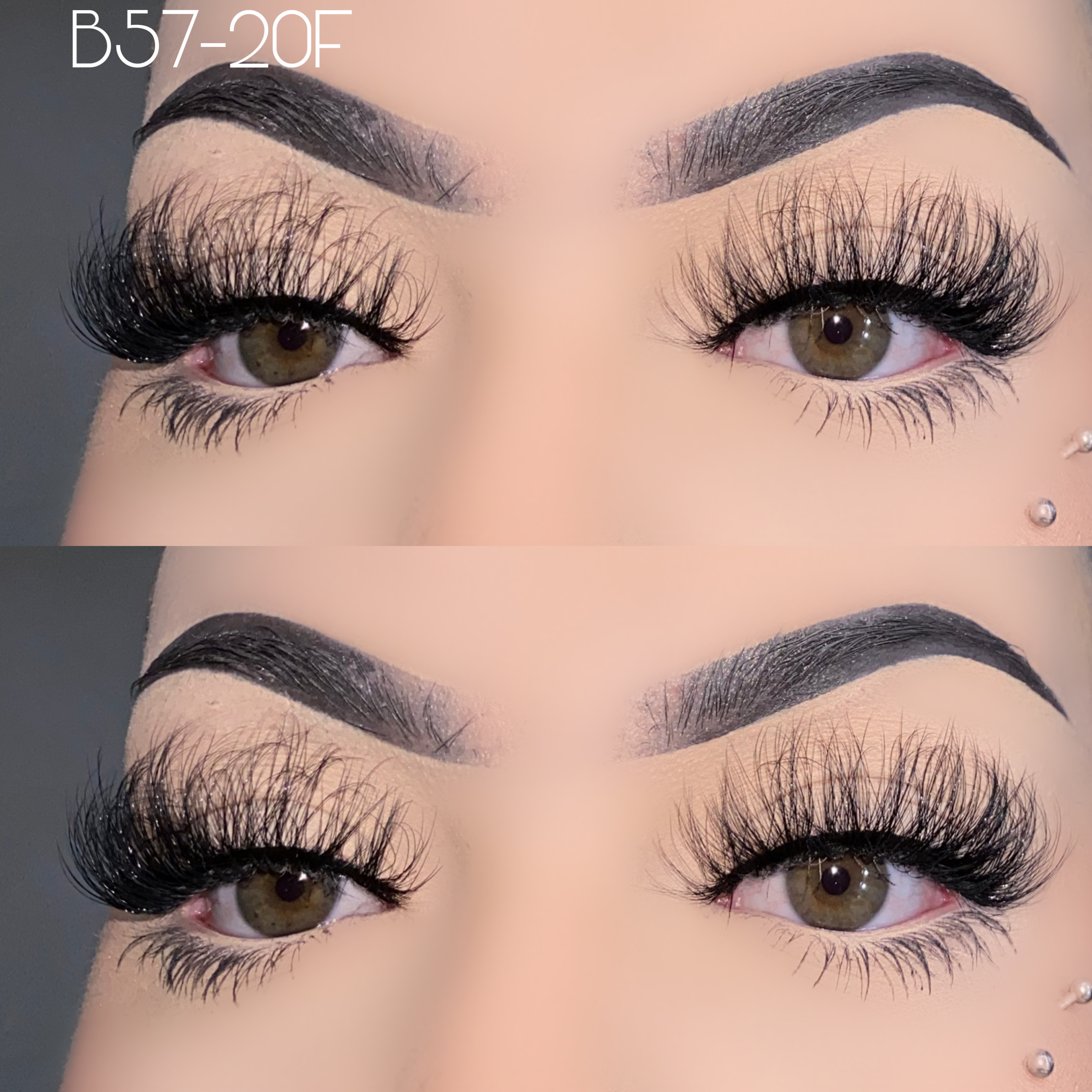 20mm fluffy faux mink lashes B57-20F