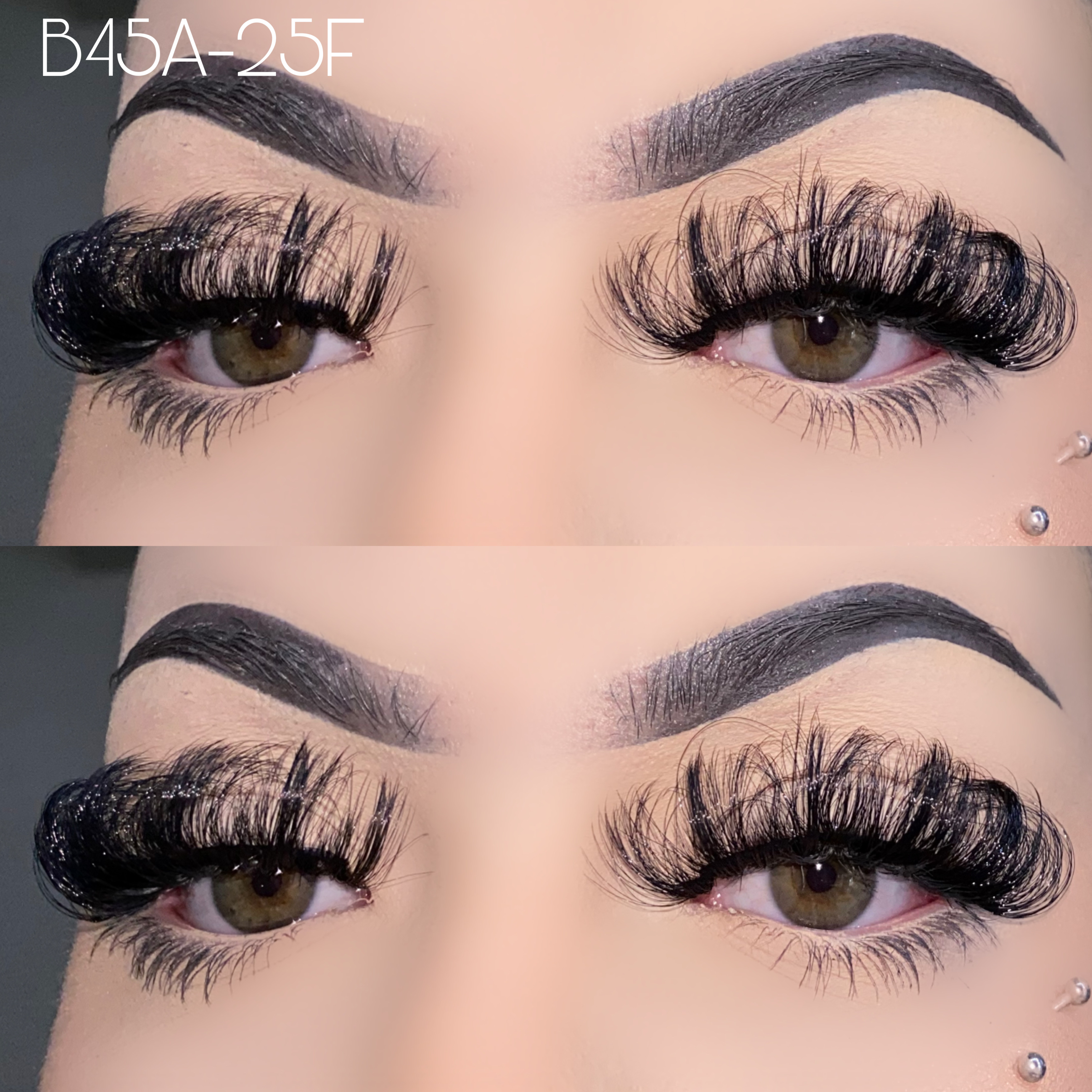 25mm fluffy faux mink lashes B45A-25F