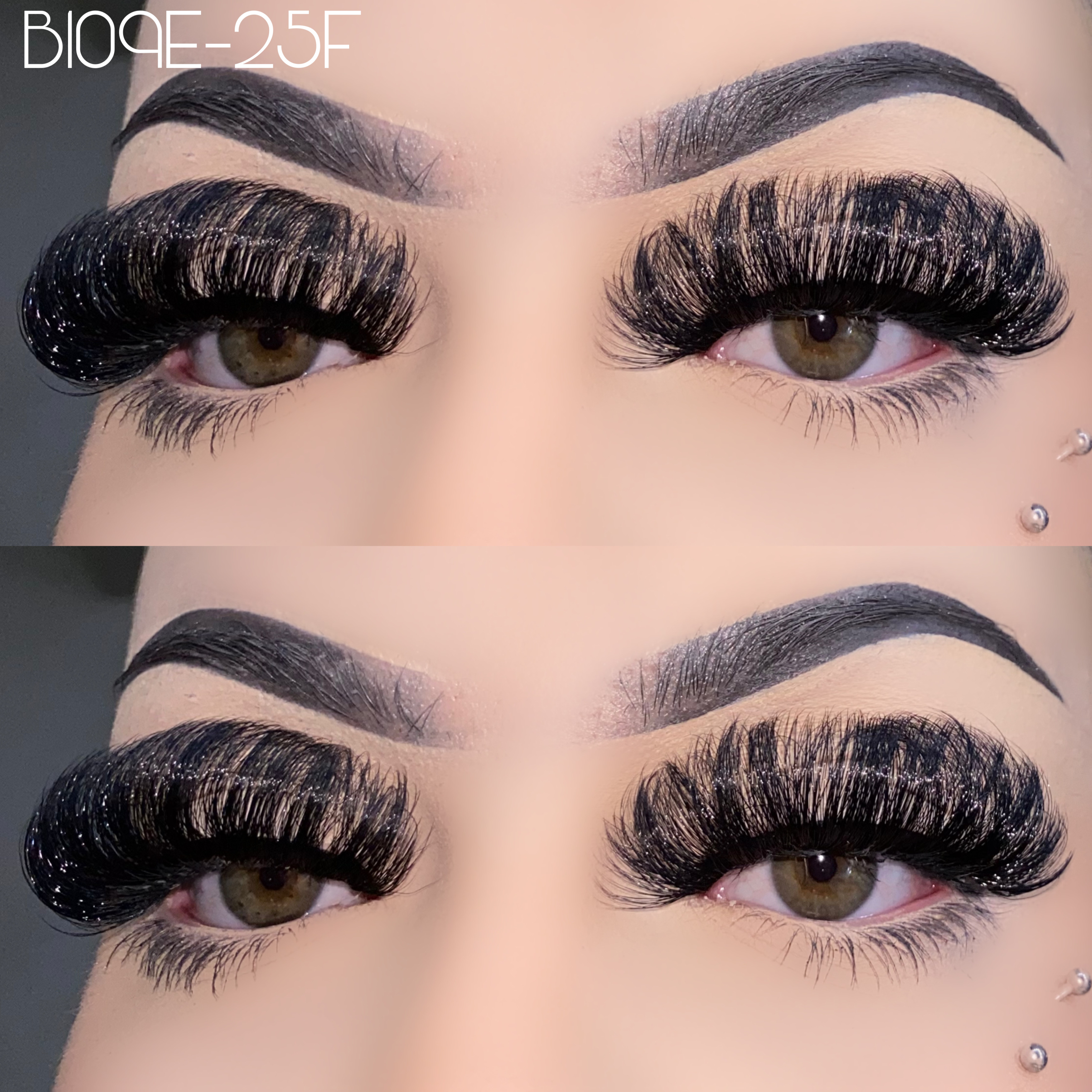 25mm fluffy faux mink lashes B109E-25F