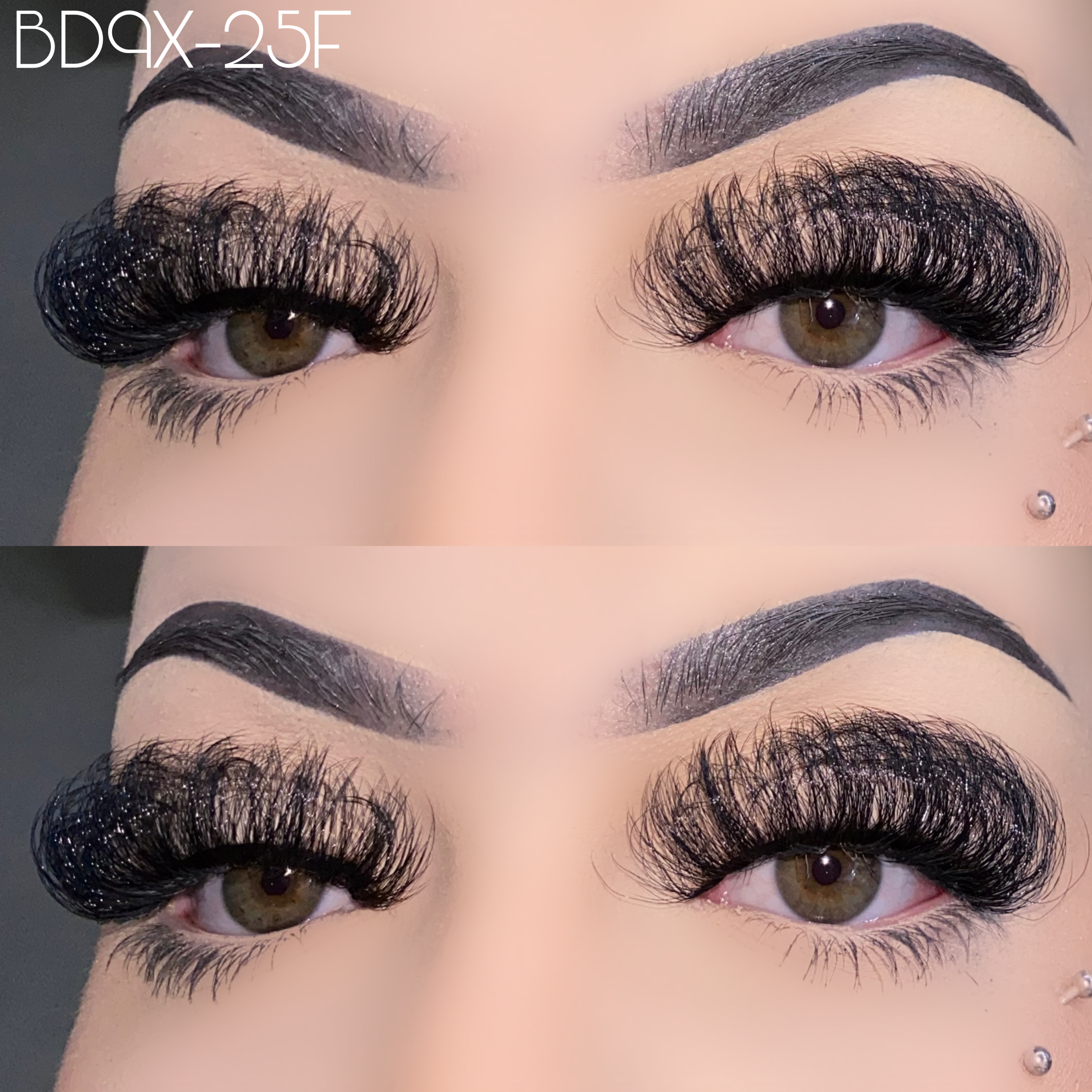 25mm fluffy faux mink lashes BD9X-25F