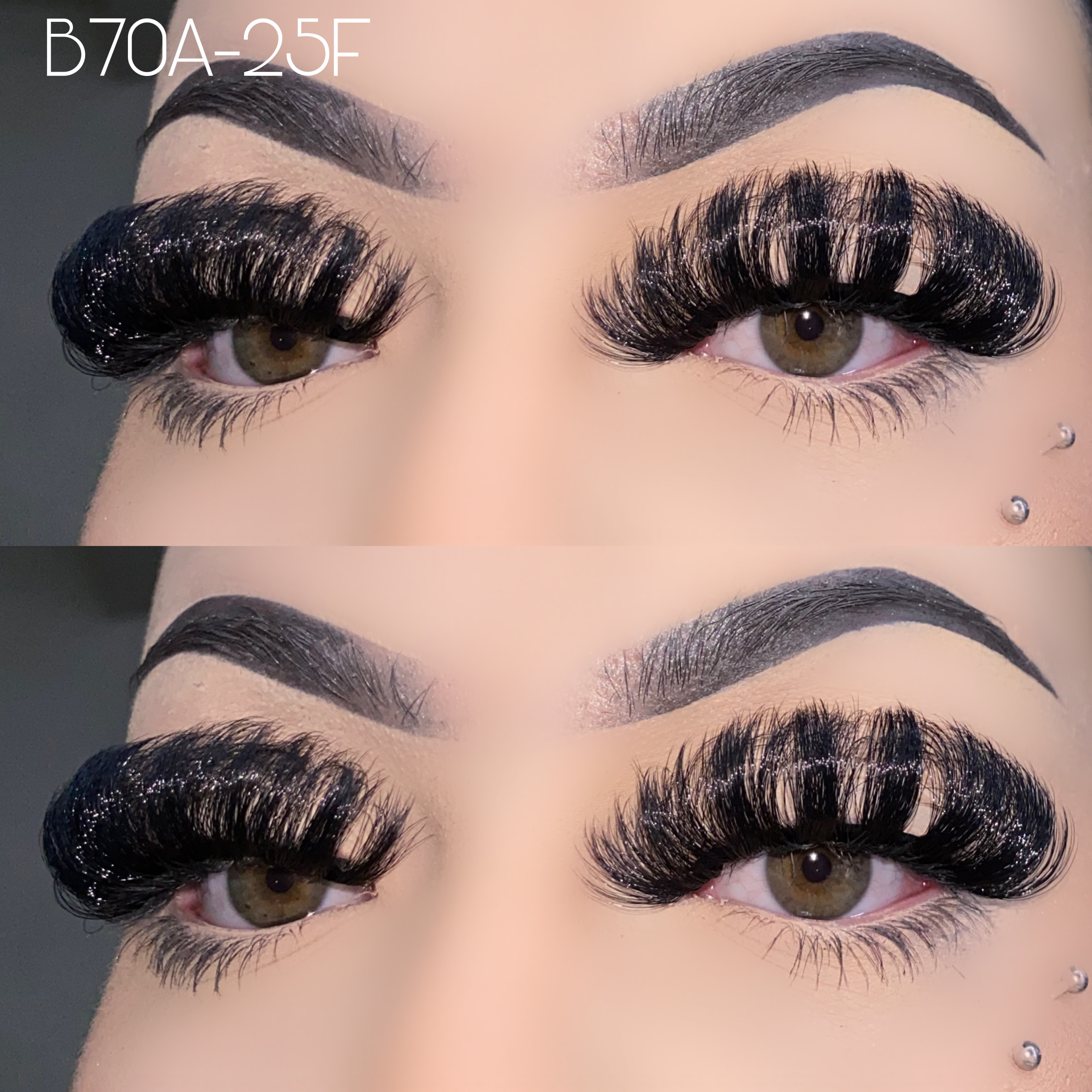25mm fluffy faux mink lashes B70A-25F
