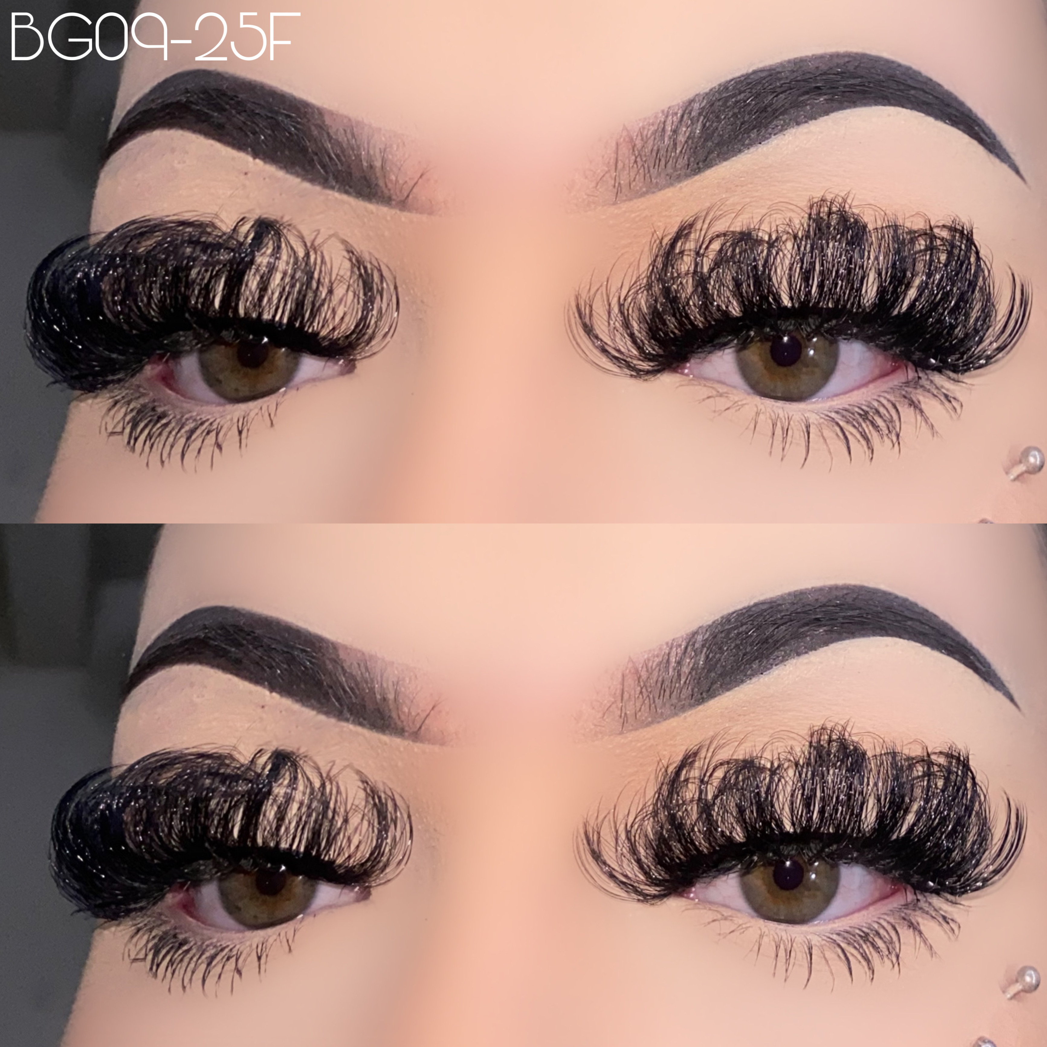 25mm fluffy faux mink lashes BG09-25F
