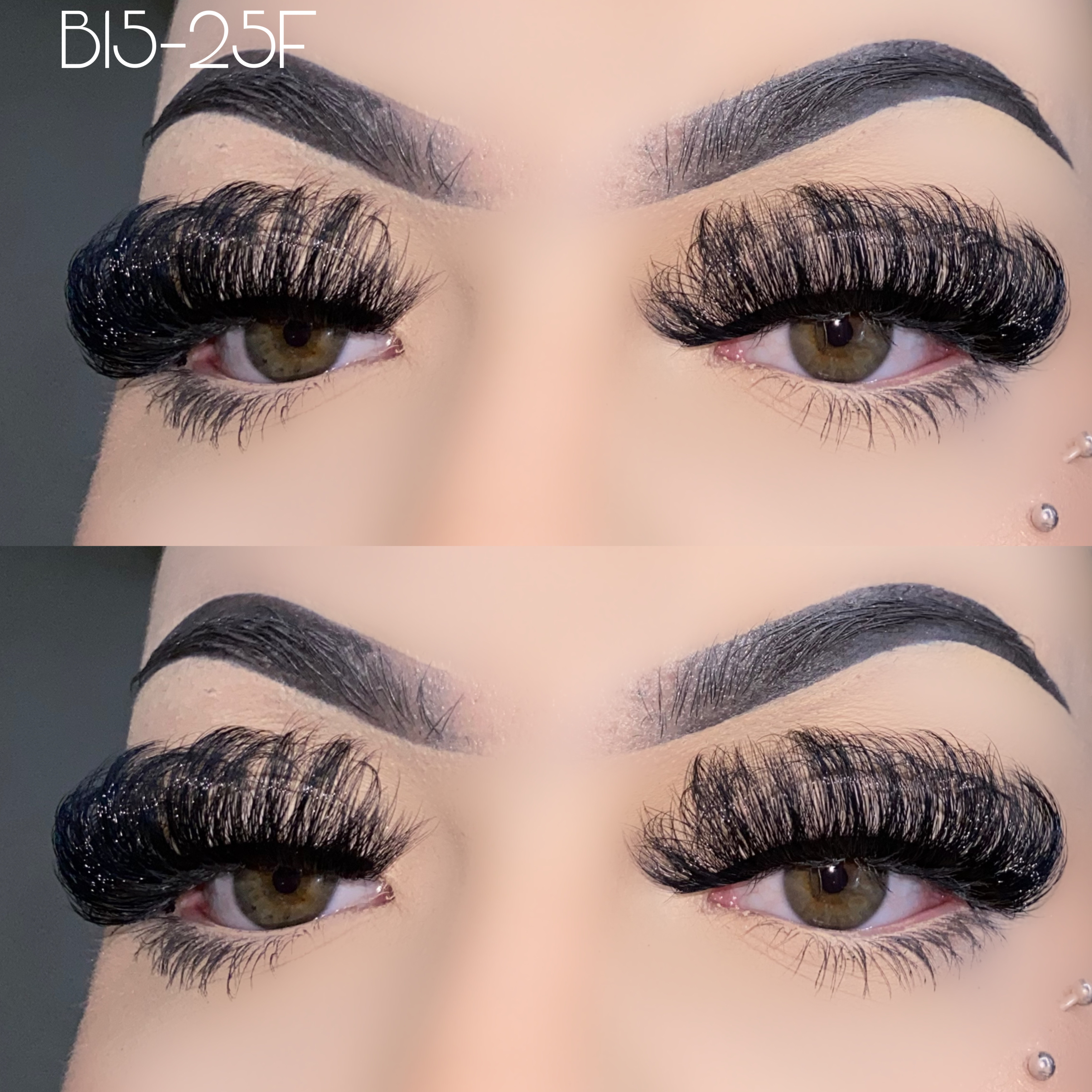 25mm fluffy faux mink lashes B15-25F
