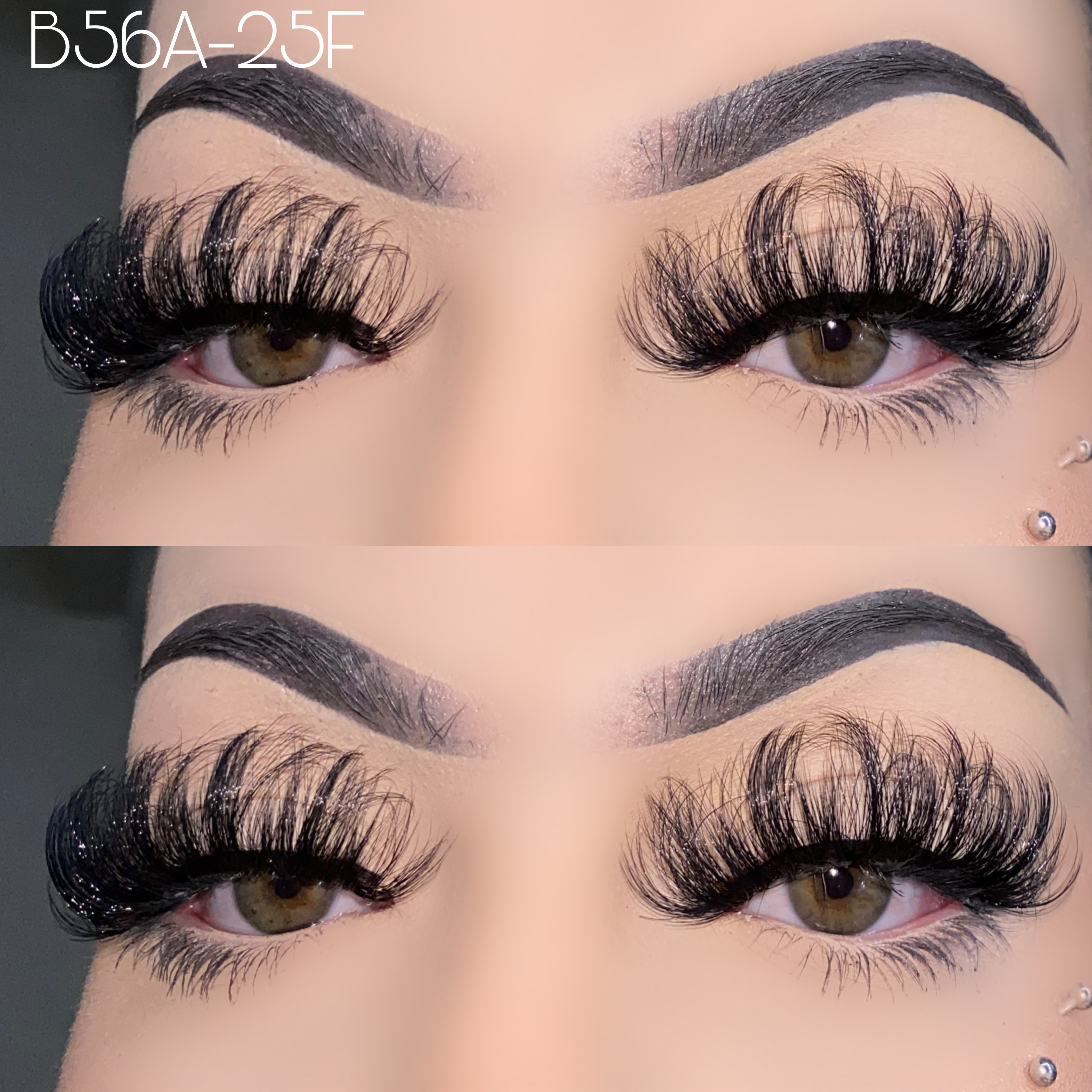 25mm fluffy faux mink lashes B56A-25F