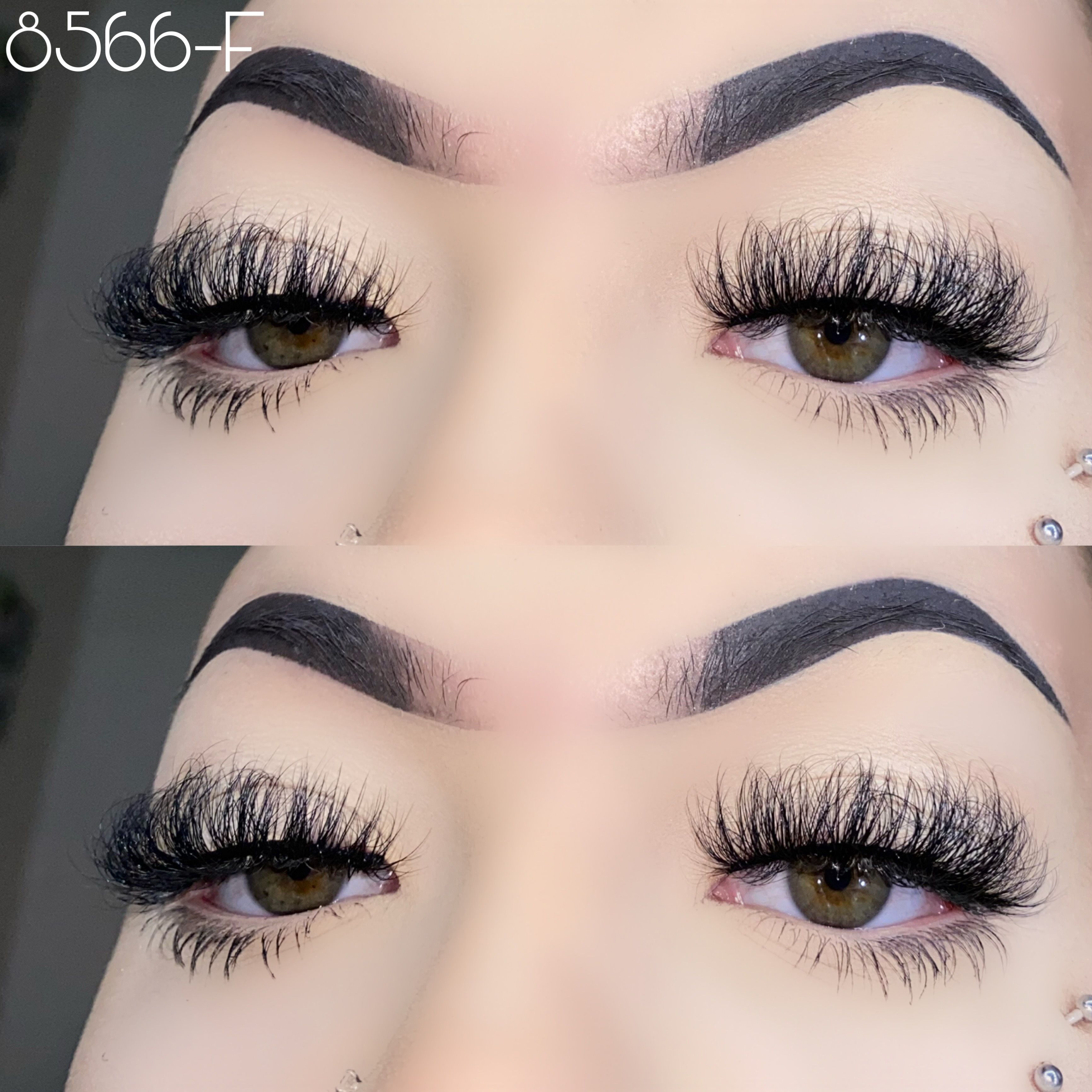 20mm fluffy mink lashes 8566-F