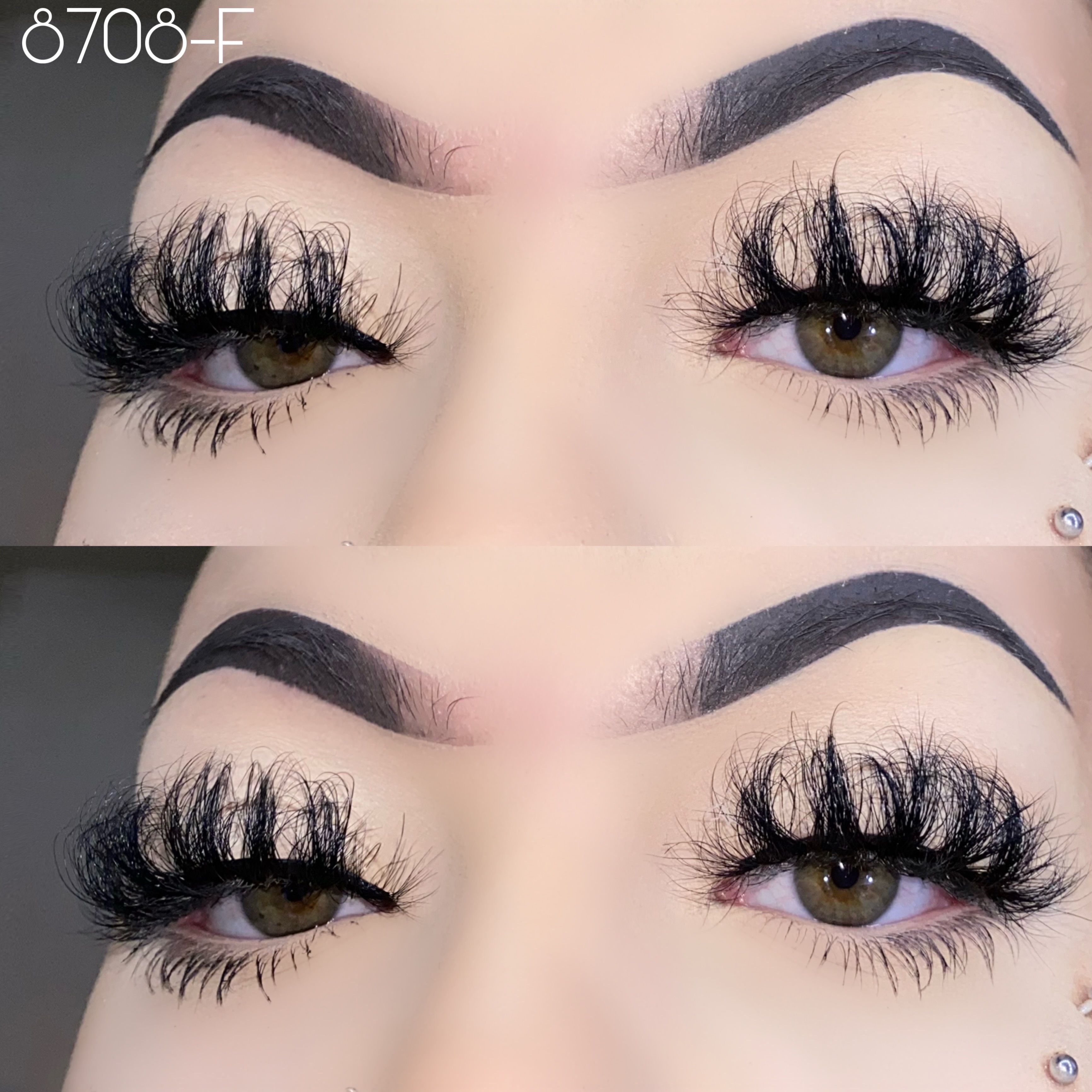 20mm fluffy mink lashes 8708-F