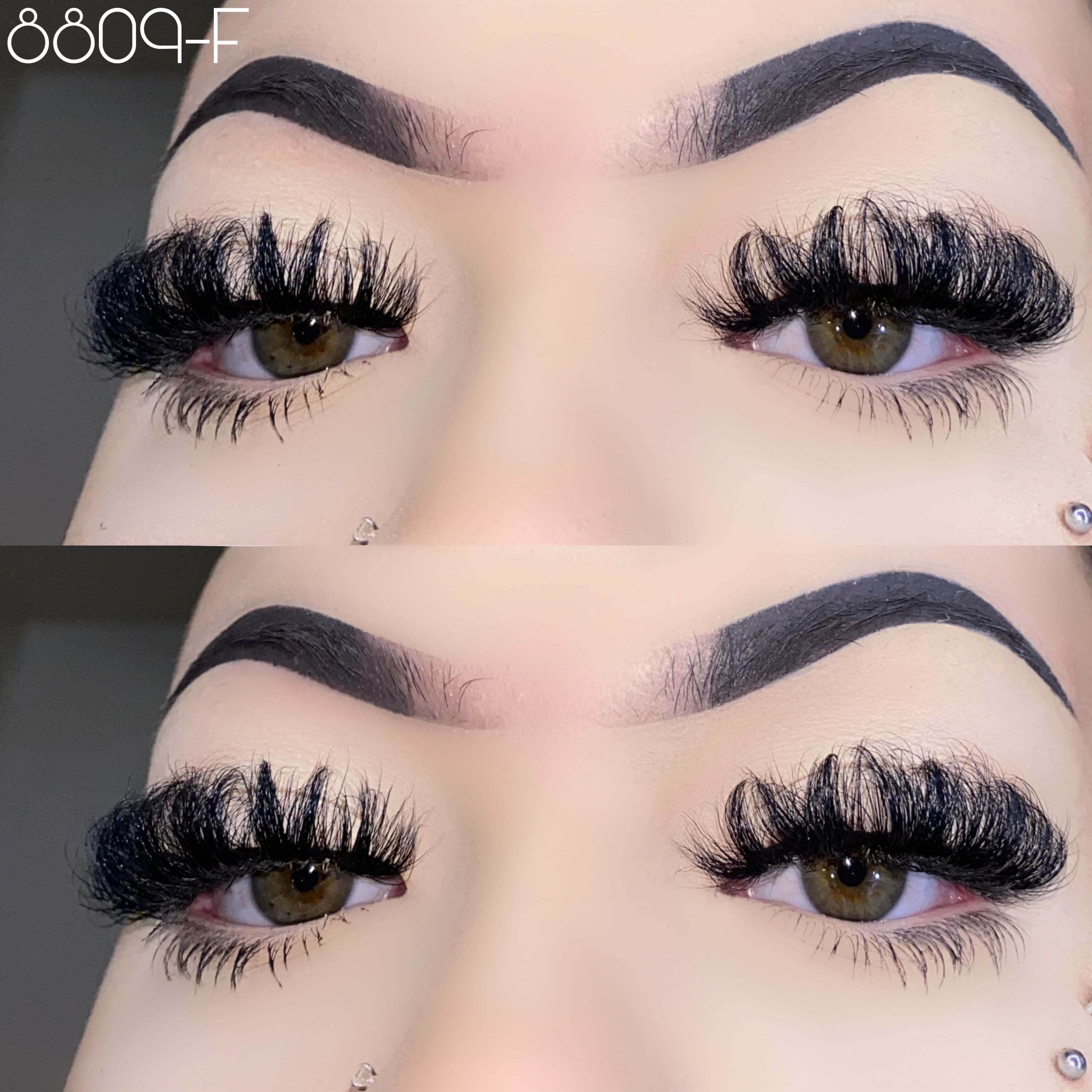 20mm fluffy mink lashes 8809-F